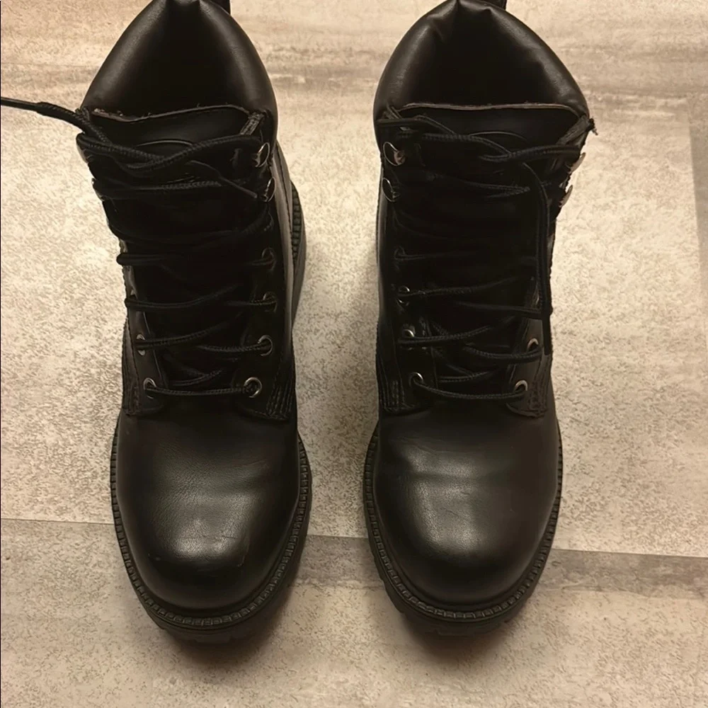 Waterford Black Ankle Boots with Laces